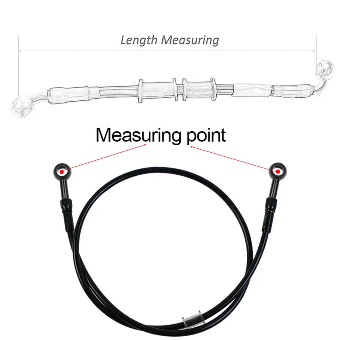 AN3 Gevlochten remslang motorf - Motorcycle Brake Cable recensie en prijs